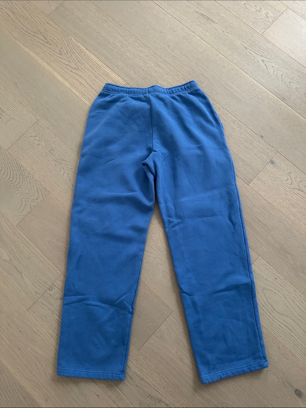 Aritzia Cozy Sweatfleece Mega Straight Sweatpants (French Blue) (Size:Medium)